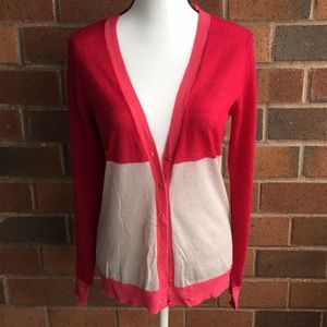 Banana Republic colorblock cardigan size Med